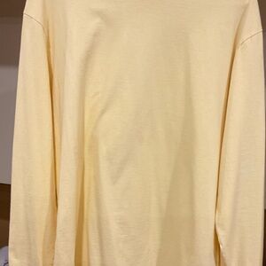 GAP Men's Large Yellow Long Sleeve Tee